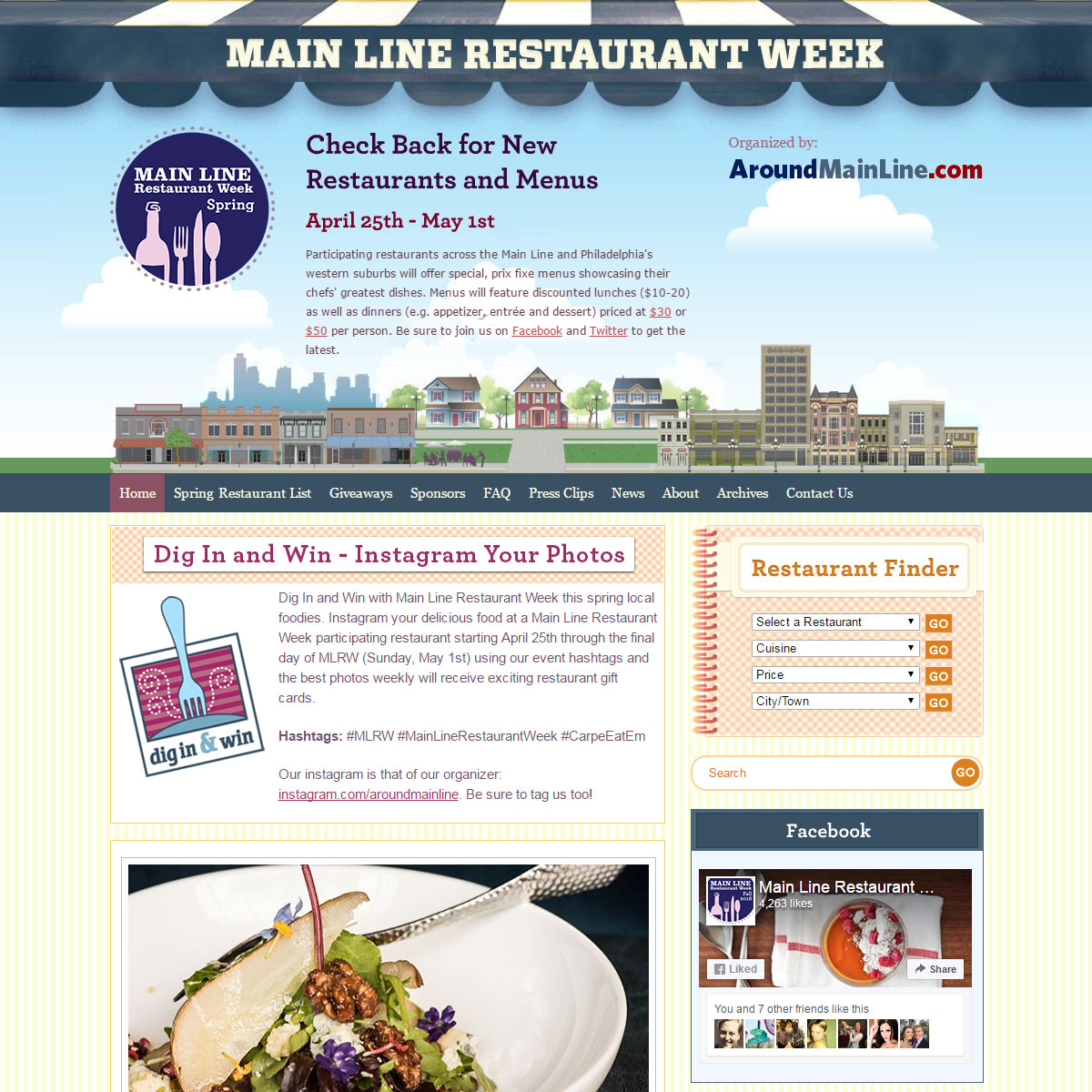 Web design and marketing, Main Line Restaurant Week